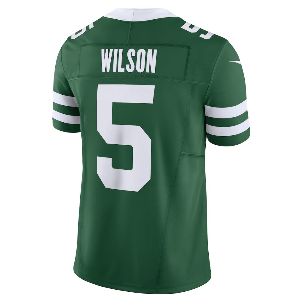 NY.Jets #5 Garrett Wilson Legacy Green Vapor F.U.S.E. Limited Football Jersey