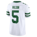 NY.Jets #5 Garrett Wilson Legacy White Vapor F.U.S.E. Limited Football Jersey
