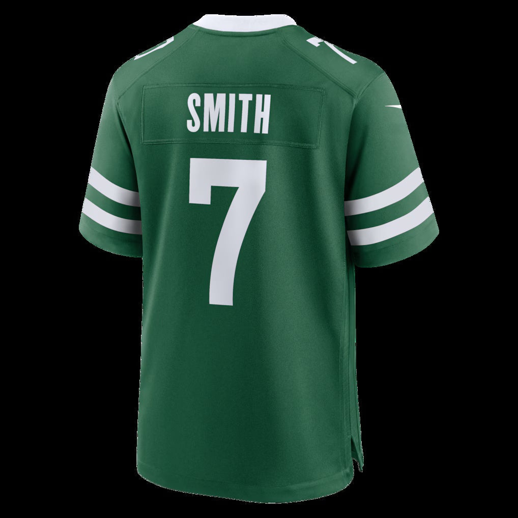 NY.Jets #7 Geno Smith Legacy Green Game Football Jersey