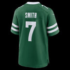 NY.Jets #7 Geno Smith Legacy Green Game Football Jersey