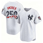 New York Yankees #250 AMERICA White USA 250 Fourth of July Limited Baseball Stitched Jersey