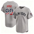 New York Yankees #99 Aaron Judge Gray USA 250 Fourth of July Limited Baseball Stitched Jersey