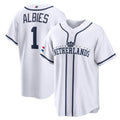 Netherlands Baseball #1 Ozzie Albies 2026 World Baseball Classic Home Stadium Baseball Jersey - White
