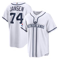 Netherlands Baseball #74 Kenley Jansen 2026 World Baseball Classic Home Stadium Baseball Jersey - White