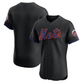 New York Mets Black Alternate Elite Baseball Jersey