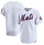New York Mets Blank 2024 White Home Limited Stitched Baseball Jersey