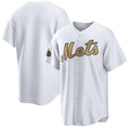 New York Mets Blank White 2022 All-Star Cool Base Stitched Baseball Jersey