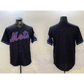 New York Mets Team Big Logo Graphite 2024 City Connect Limited Stitched Baseball Jersey