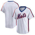 New York Mets White Throwback Cooperstown Collection Limited Baseball Jersey