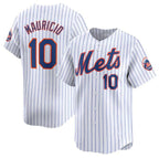 New York Mets #10 Ronny Mauricio White 2024 Home Limited Stitched Baseball jersey