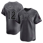 New York Mets #12 Francisco Lindor Gray City Connect Limited Player Baseball jersey