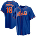 New York Mets #18 Darryl Strawberry Royal Alternate Replica Player Baseball Jersey