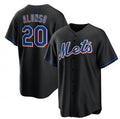 New York Mets #20 Pete Alonso Black 2022 Cool Base Stitched Baseball Jersey
