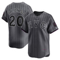 New York Mets #20 Pete Alonso Graphite 2024 City Connect Limited Player Baseball Jersey