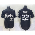 New York Mets #22 Juan Soto Black 'Gotham Gothic Edition' Vapor Premier Limited Stitched Baseball Jersey