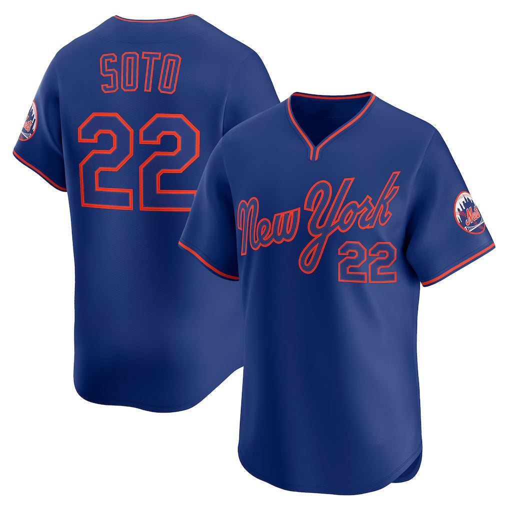 New York Mets #22 Juan Soto Royal Alternate Limited Player Baseball Jersey