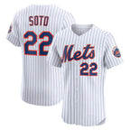New York Mets #22 Juan Soto White Home Elite Baseball Jersey