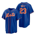 New York Mets #23 Javier Baez Royal Replica Alternate Baseball Jersey