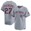 New York Mets #27 Mark Vientos Gray All-Star Limited Baseball Jersey