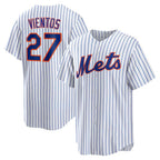 New York Mets #27 Mark Vientos White Home Replica Baseball Jersey
