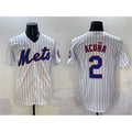 New York Mets #2 Luisangel Acuna White Cool Base Stitched Baseball jersey
