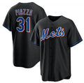 New York Mets #31 Mike Piazza Black 2022 Cool Base Stitched Baseball Jersey