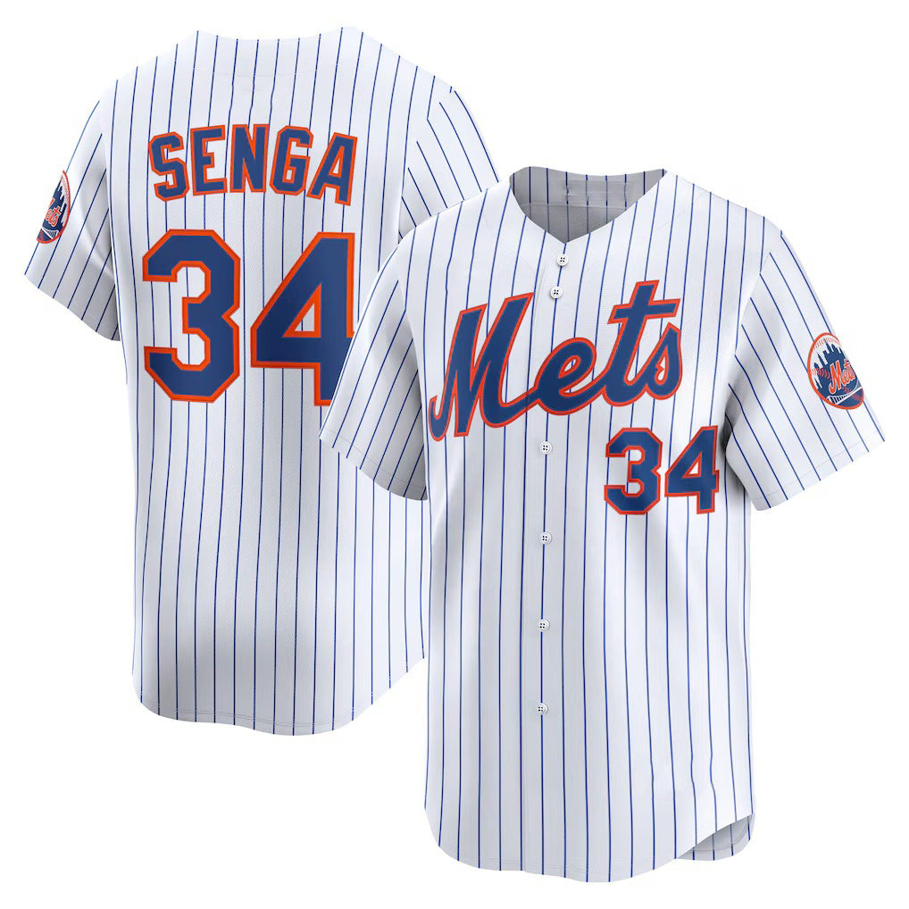 New York Mets #34 Kodai Senga White Home Limited Player Baseball Jersey
