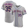 New York Mets #35 Justin Verlander Gray Flex Base Stitched Baseball Jersey