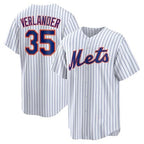 New York Mets #35 Justin Verlander White Stitched Cool Baseball Jersey