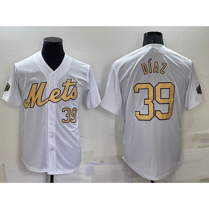 New York Mets #39 Edwin Diaz Number White 2022 All Star Stitched Cool Baseball Jersey