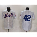 New York Mets #42 Jackie Robinson White Cool Base Stitched Baseball Jersey