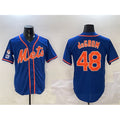 New York Mets #48 Jacob DeGrom Royal 2025 Spring Training Cool Base Stitched Baseball Jersey