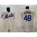 New York Mets #48 Jacob DeGrom White 2025 Spring Training Cool Base Stitched Baseball Jersey