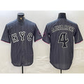 New York Mets #4 Francisco Alvarez Gray 2024 City Connect Cool Base Stitched Baseball jersey