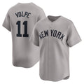 New York Yankees #11 Anthony Volpe Gray Away Limited Player Baseball Jerseys