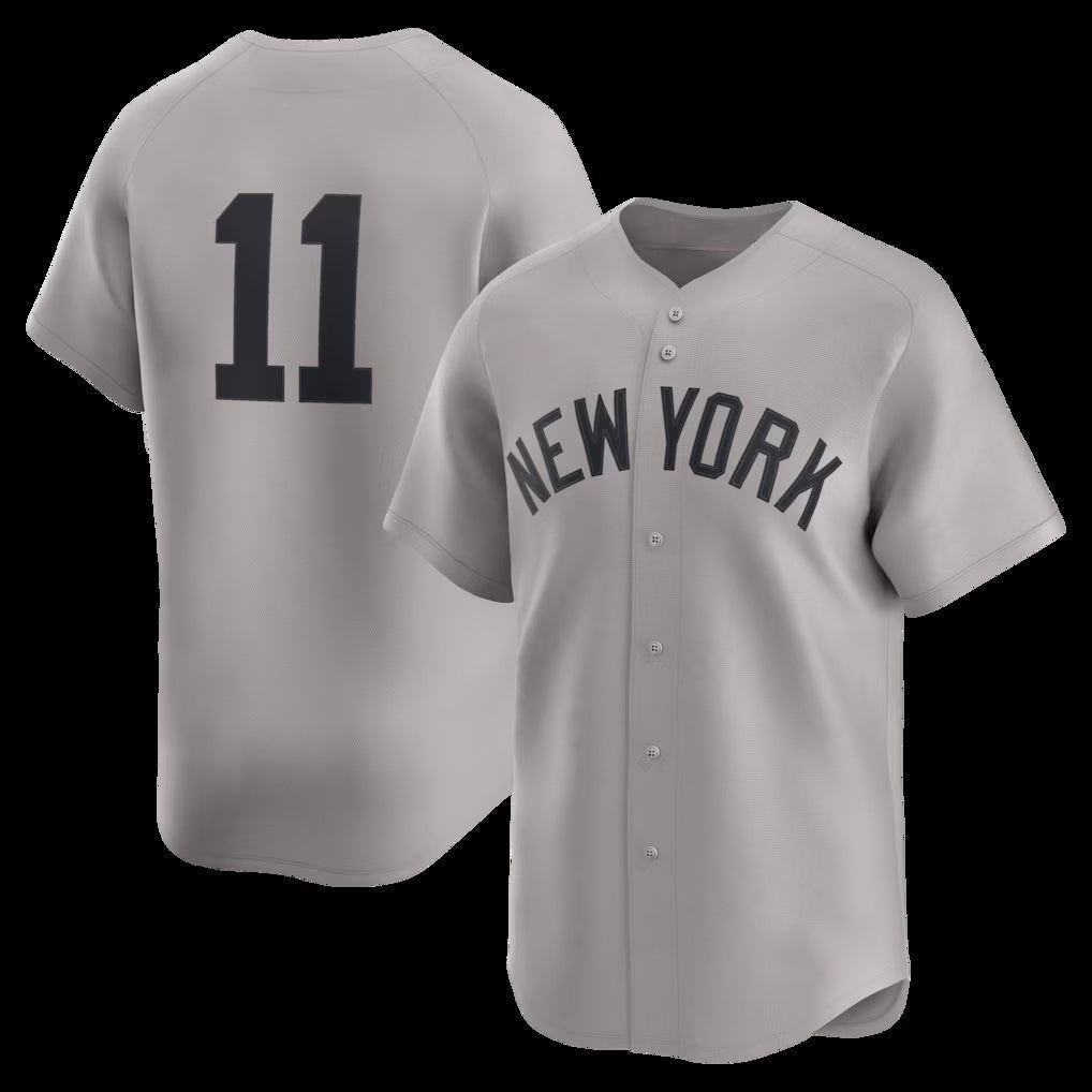 New York Yankees #11 Anthony Volpe Gray Road Limited Player Baseball Jerseys