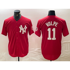 New York Yankees #11 Anthony Volpe Red Fashion Cool Baseball Jersey
