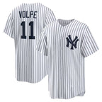 New York Yankees #11 Anthony Volpe White Home Replica Player Baseball Jersey