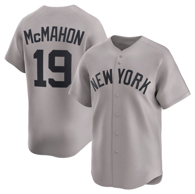 New York Yankees #19 Ryan McMahon Grey 2025 Limited Stitched Baseball Jersey