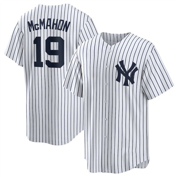 New York Yankees #19 Ryan McMahon White 2025 Cool Base Stitched Baseball Jersey