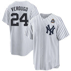 New York Yankees #24 Alex Verdugo White 2024 World Series Cool Base Stitched Baseball Jersey