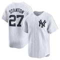 New York Yankees #27 Giancarlo Stanton White Home Limited Player Baseball Jersey