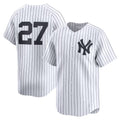 New York Yankees #27 Giancarlo Stanton White Home Limited Player Baseball Jersey
