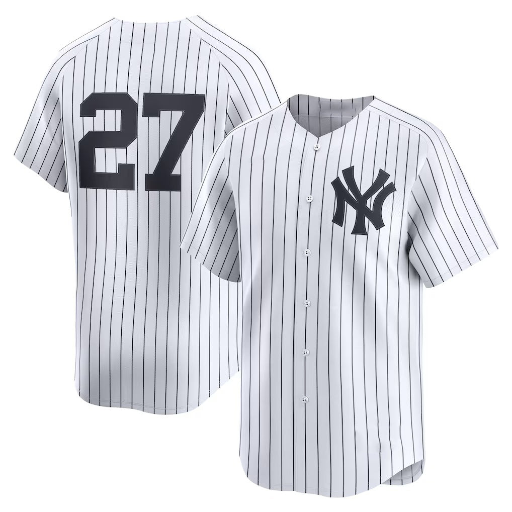 New York Yankees #27 Giancarlo Stanton White Home Limited Player Baseball Jersey