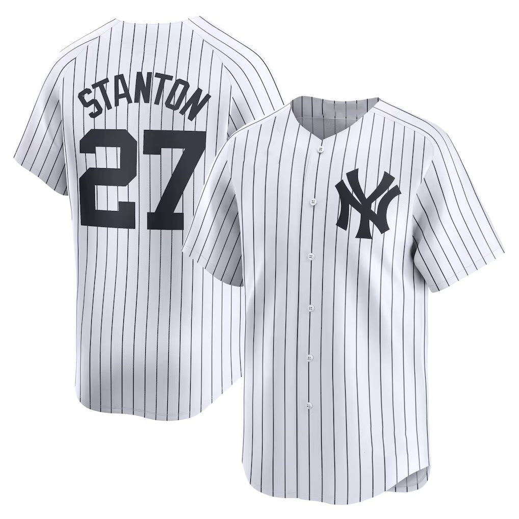 New York Yankees #27 Giancarlo Stanton White Home Limited Player Baseball Jersey