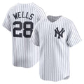 New York Yankees #28 Austin Wells White Home Limited Player Baseball Jersey
