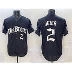 New York Yankees #2 Derek Jeter Black 'Gothic Legacy Edition' Vapor Premier Limited Stitched Baseball Jersey