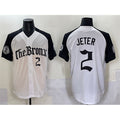 New York Yankees #2 Derek Jeter White Black 'Gothic Legacy Edition' Vapor Premier Limited Stitched Baseball Jersey