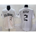 New York Yankees #2 Derek Jeter White 'Gothic Legacy Edition' Vapor Premier Limited Stitched Baseball Jersey