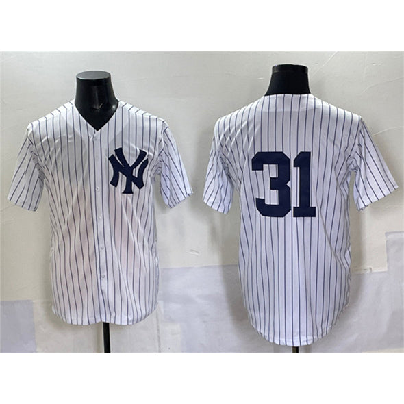 New York Yankees #31 Ichiro Suzuki White Cool Base Limited Stitched Baseball Jersey